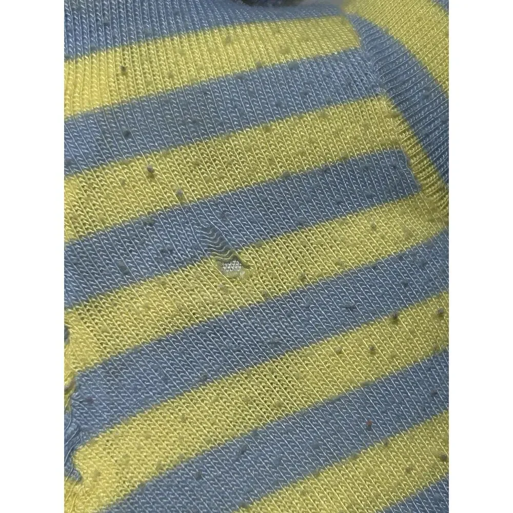 North American Bear Company Teddy Bear Plush Blue Yellow Striped Buttons